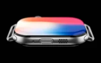 Conceptual render of the Apple Watch X showcasing a sleek design with a slimmer profile and magnetic bands, hinting at new features and style