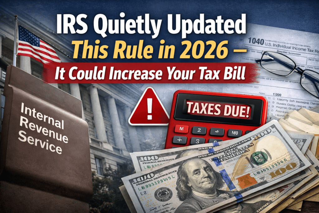 IRS Quietly Updated This Rule in 2026 — It Could Increase Your Tax Bill ...