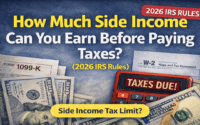 How much side income before paying taxes IRS rules 2026